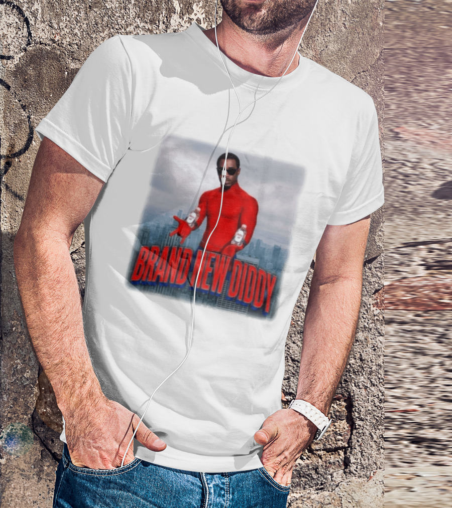 Brand New Diddy Red Outfit With Baby Oil Sean Combs City T-Shirt