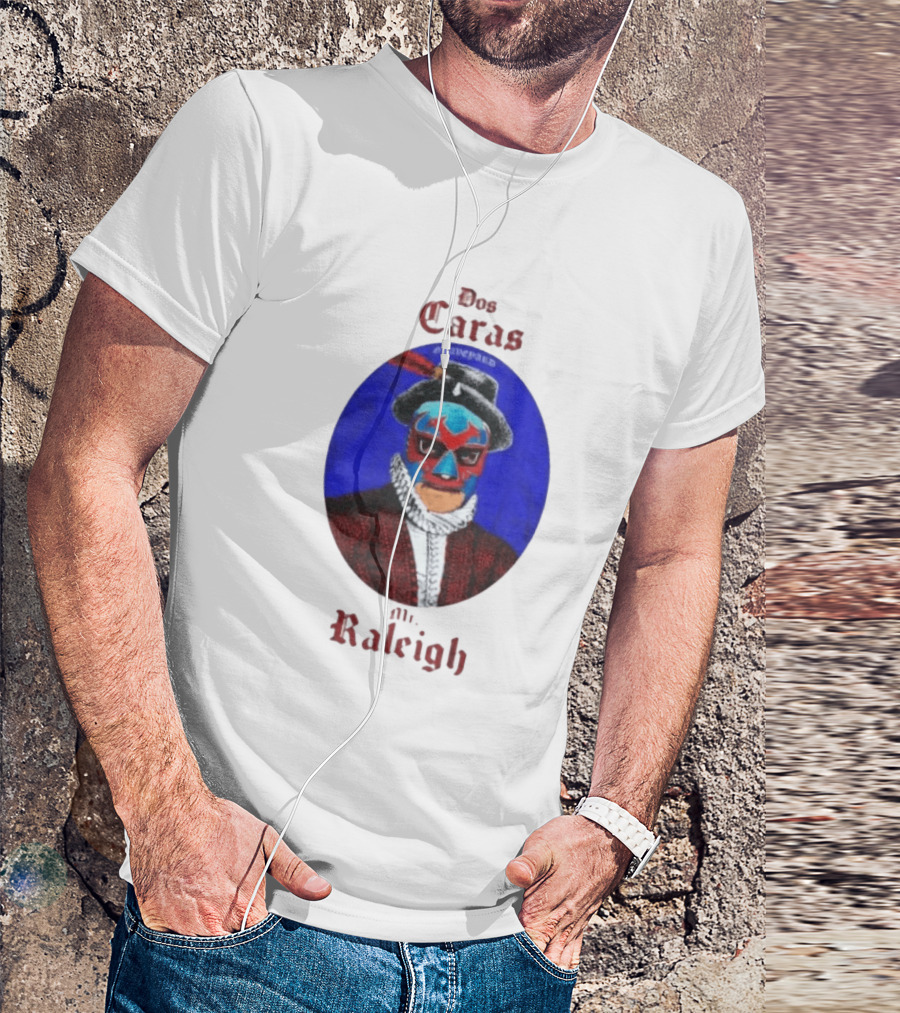 Dos Caras Mr Raleigh Graveyard Lucha Libre Mask T-Shirt