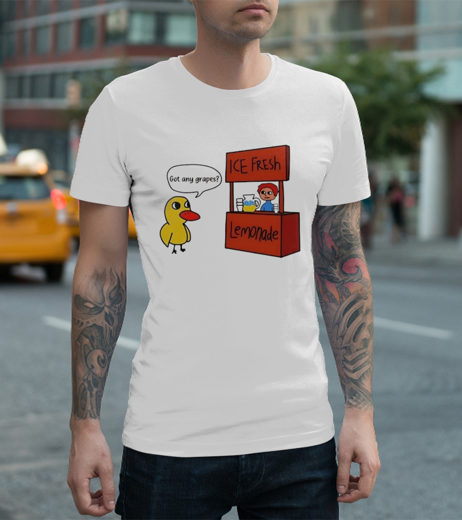 Got Any Grapes Duck Ice Fresh Lemonade Stand T-Shirt