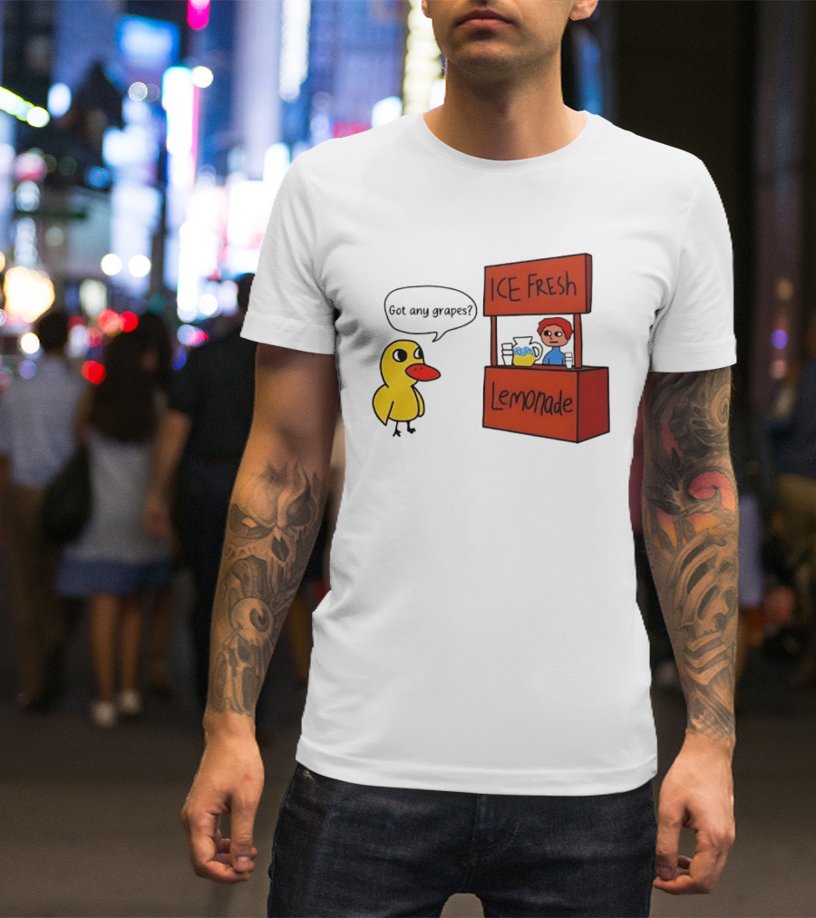 Got Any Grapes Duck Ice Fresh Lemonade Stand T-Shirt
