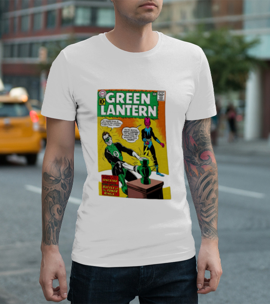 Green Lantern Sinestro Battle Of The Power Rings Comic Cover DC Comics T-Shirt