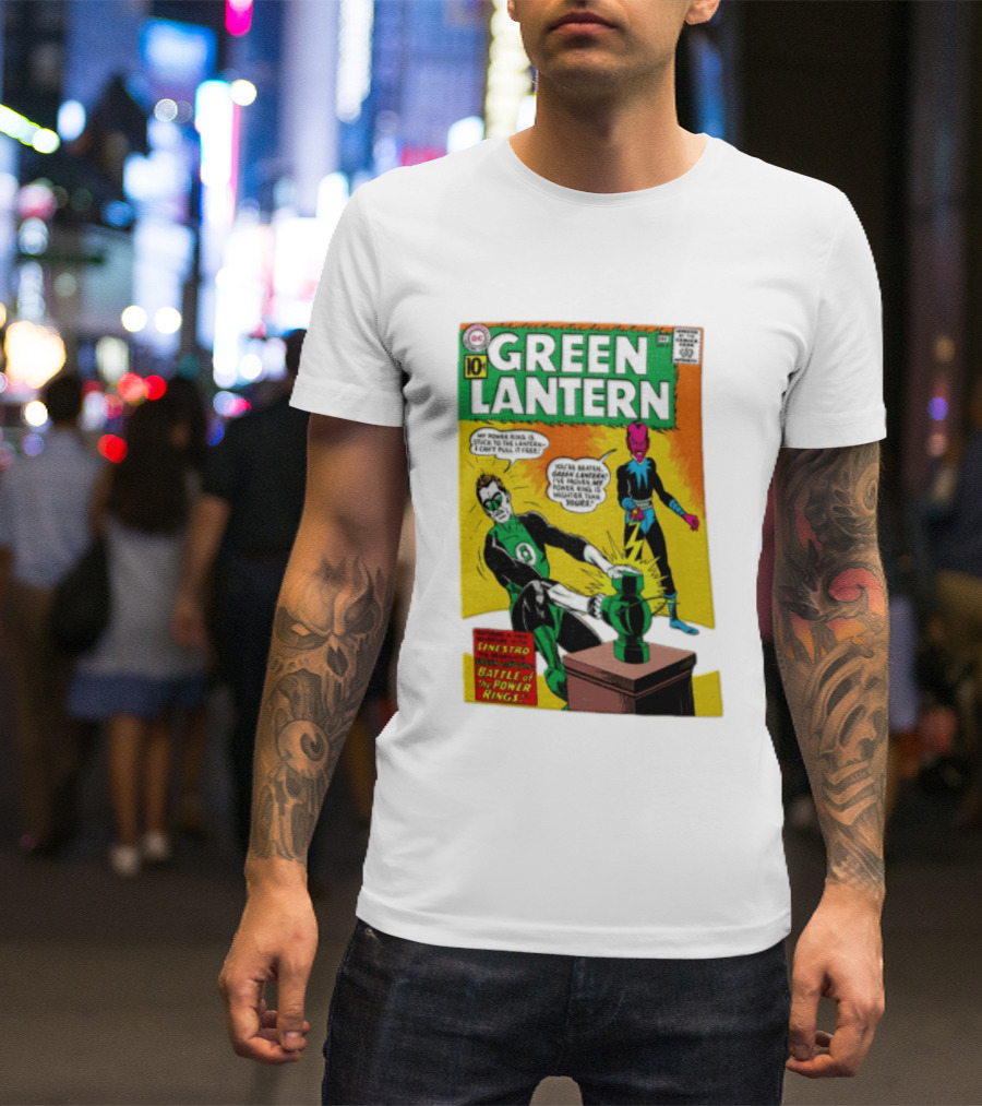 Green Lantern Sinestro Battle Of The Power Rings Comic Cover DC Comics T-Shirt