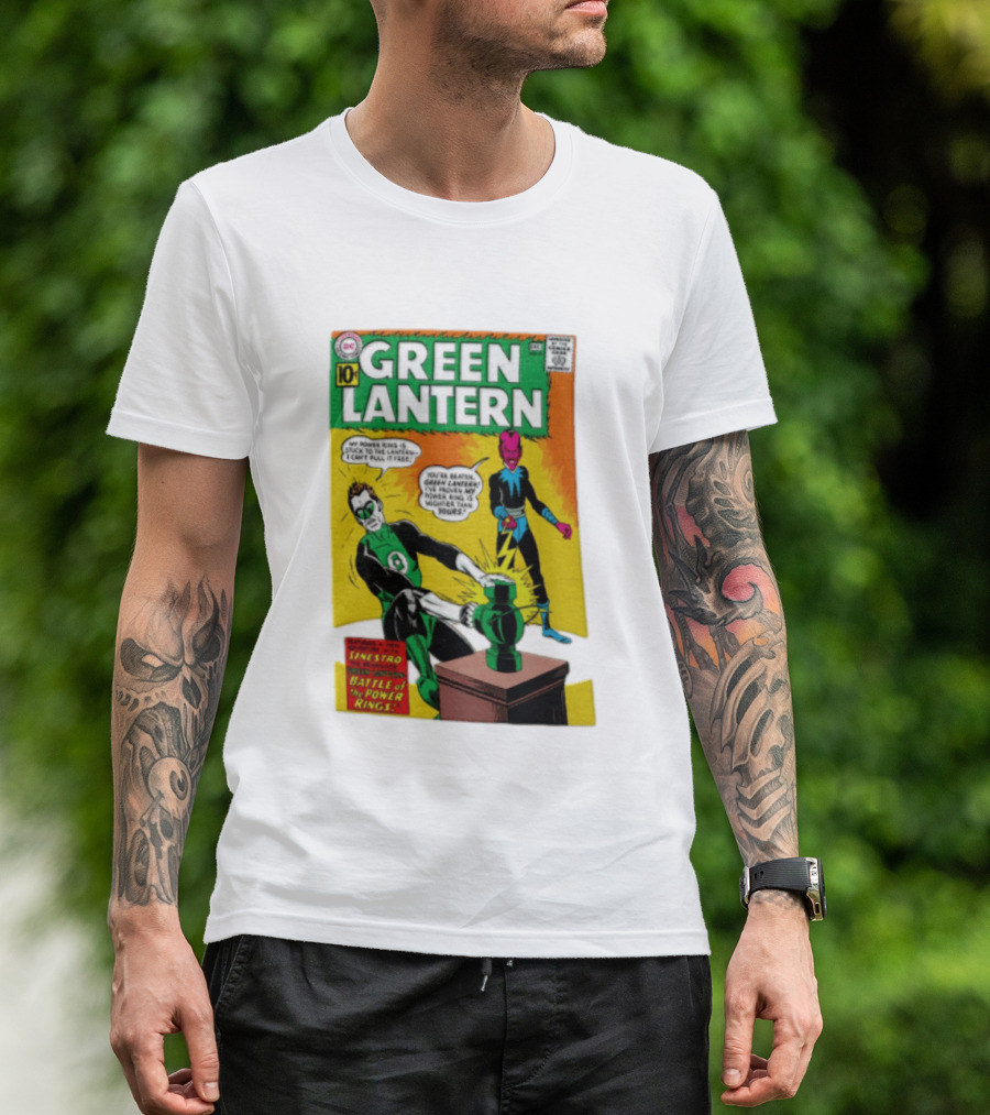 Green Lantern Sinestro Battle Of The Power Rings Comic Cover DC Comics T-Shirt