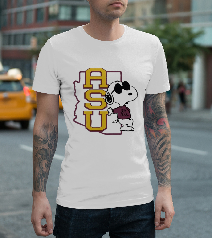 ASU Joe Cool Snoopy Arizona State University T-Shirt