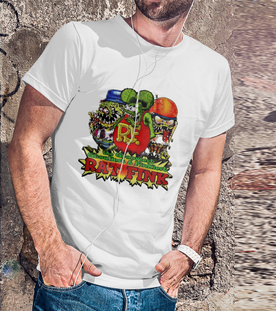 Grooviest Ghouliest Finkiest Rat Fink R.F. T-Shirt