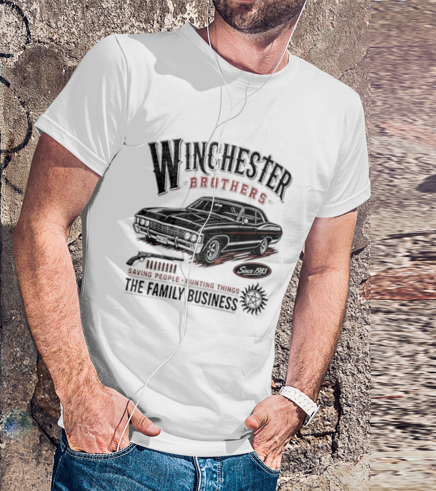 Winchester Brothers Saving People Hunting Things The Family Business T-Shirt