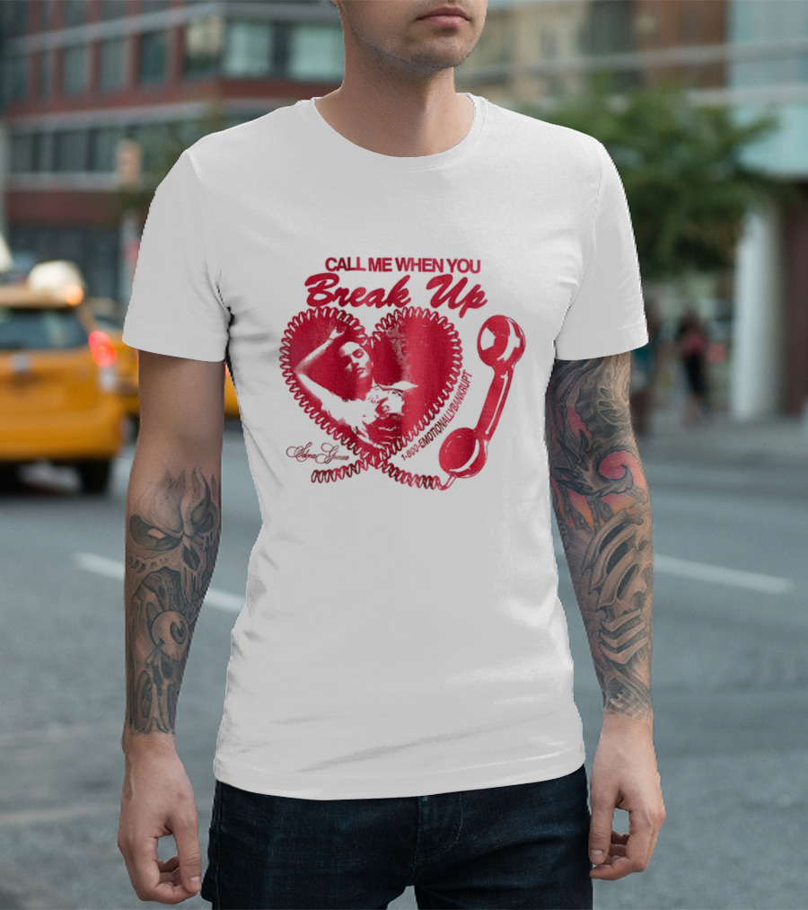 Selena Gomez Call Me When You Break Up Heart Wrench T-Shirt