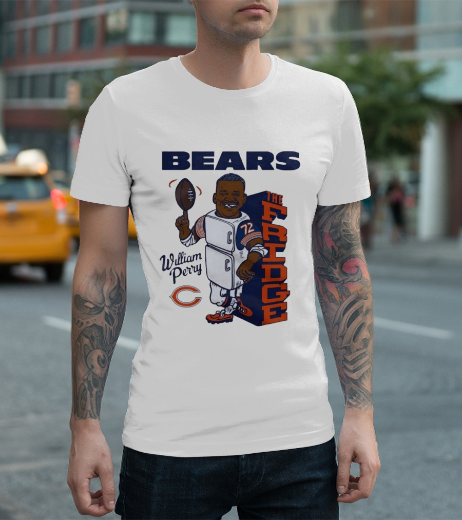 Chicago Bears William Perry The Fridge 72 Football T-Shirt