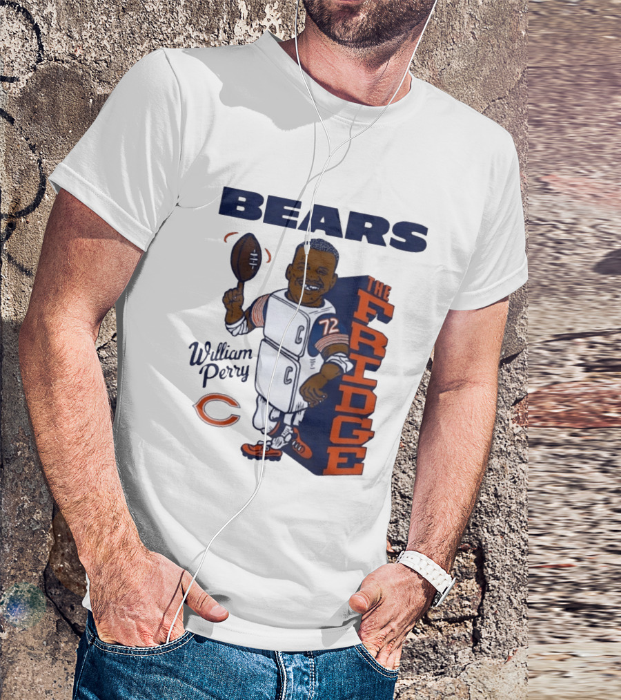 Chicago Bears William Perry The Fridge 72 Football T-Shirt