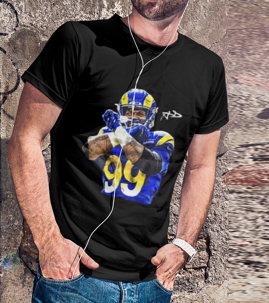 Aaron Donald Los Angeles Rams 99 The Return Signature NFL Football Star T-Shirt
