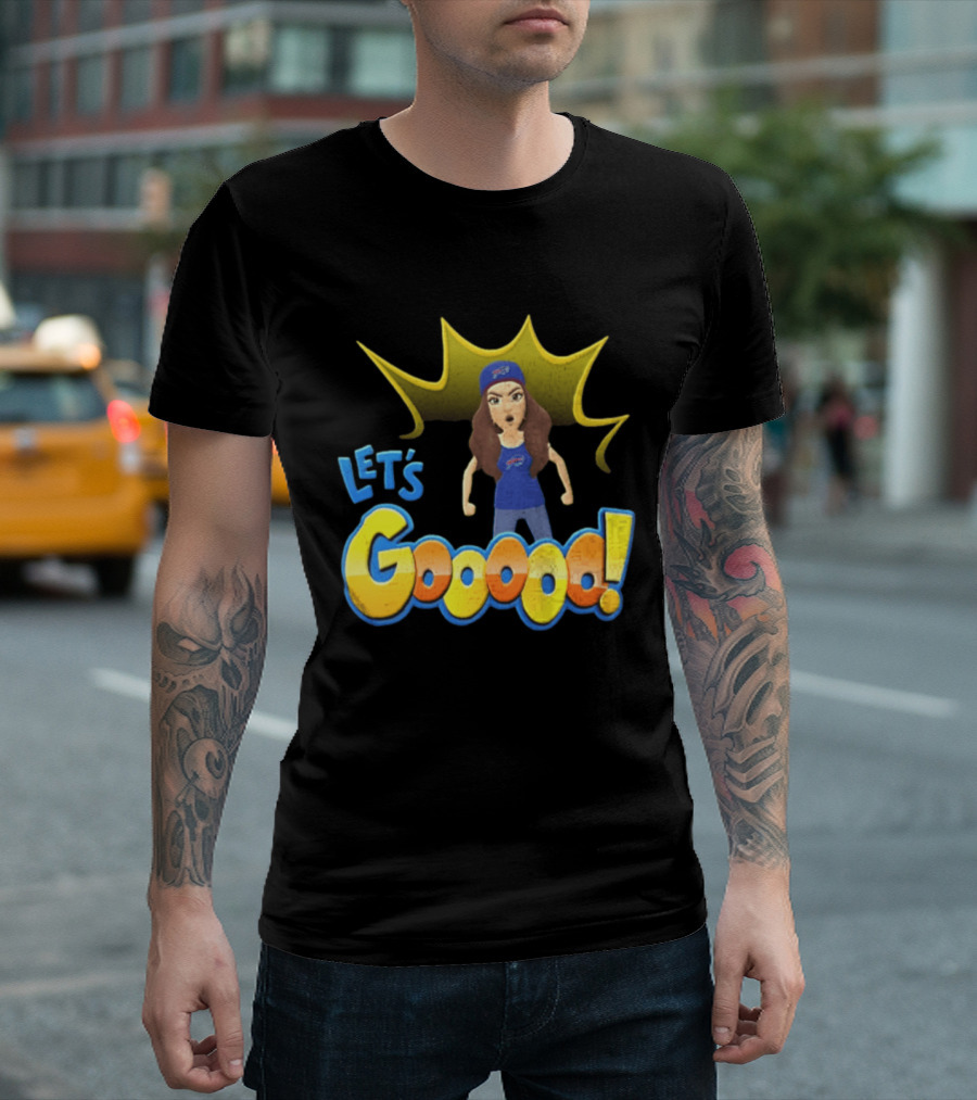 Buffalo Bills Let's Gooooo Football Enthusiast Team Spirit T-Shirt