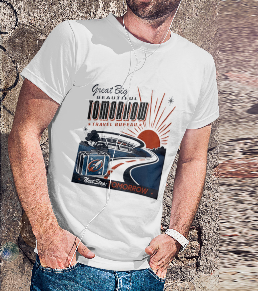 Great Big Beautiful Tomorrow Travel Bureau Tomorrow Carousel T-Shirt