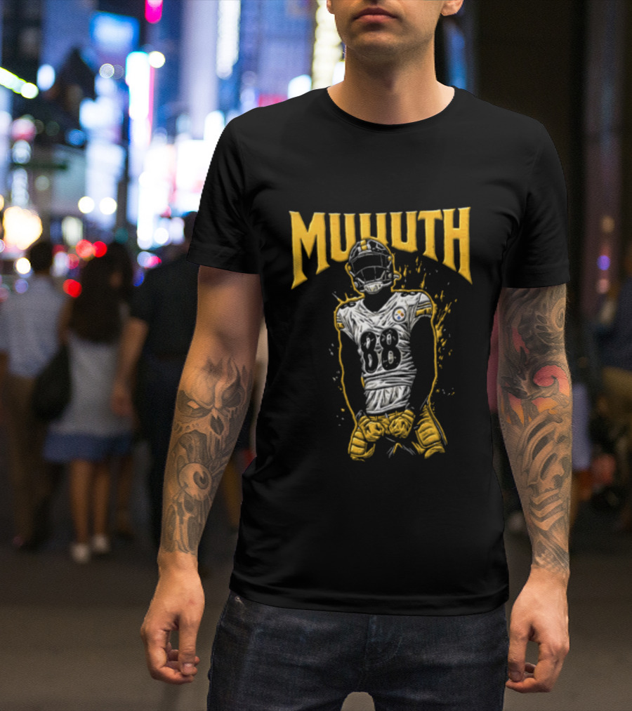 MUUTH Pat Freiermuth 88 Pittsburgh Steelers T-Shirt