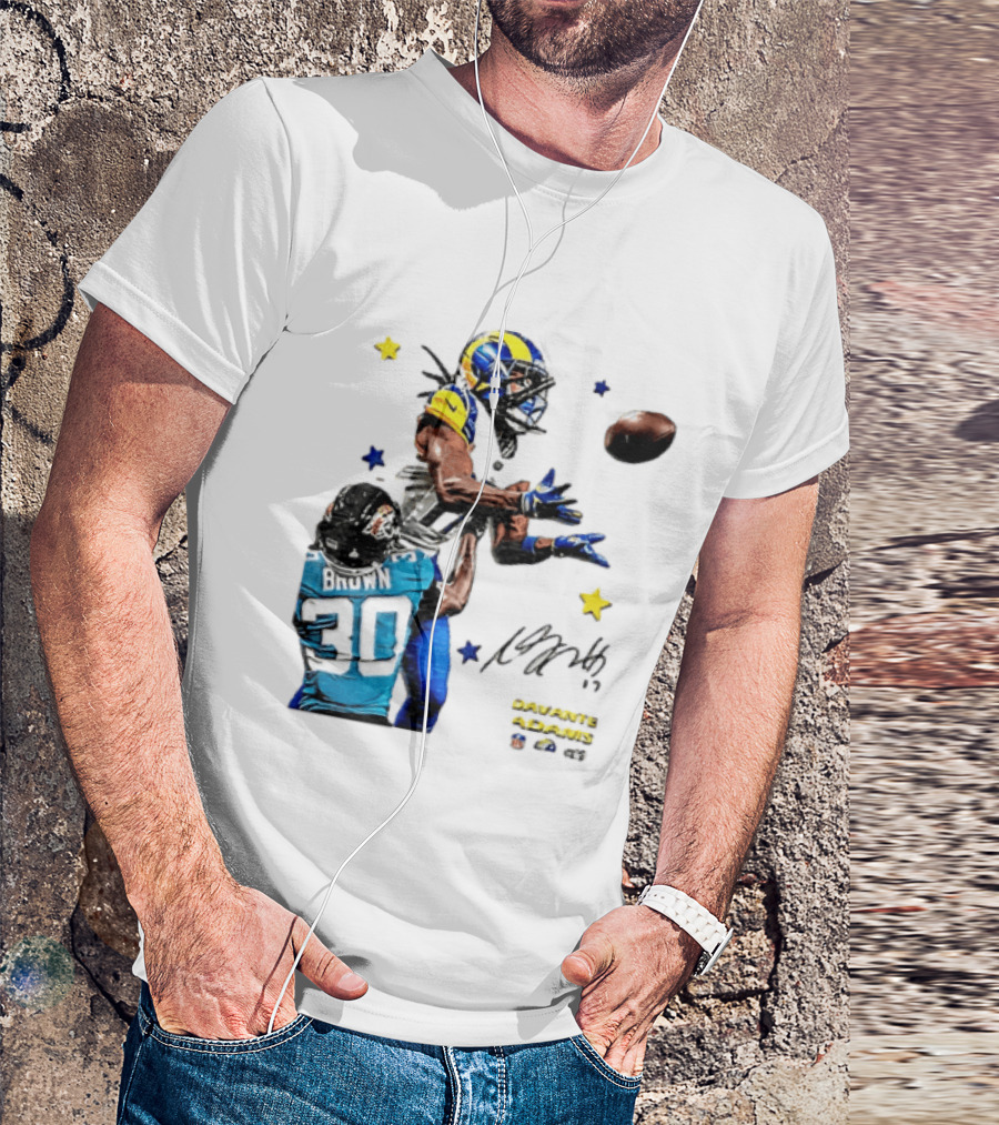 Davante Adams Las Vegas Raiders Brown Football Catch Duel T-Shirt