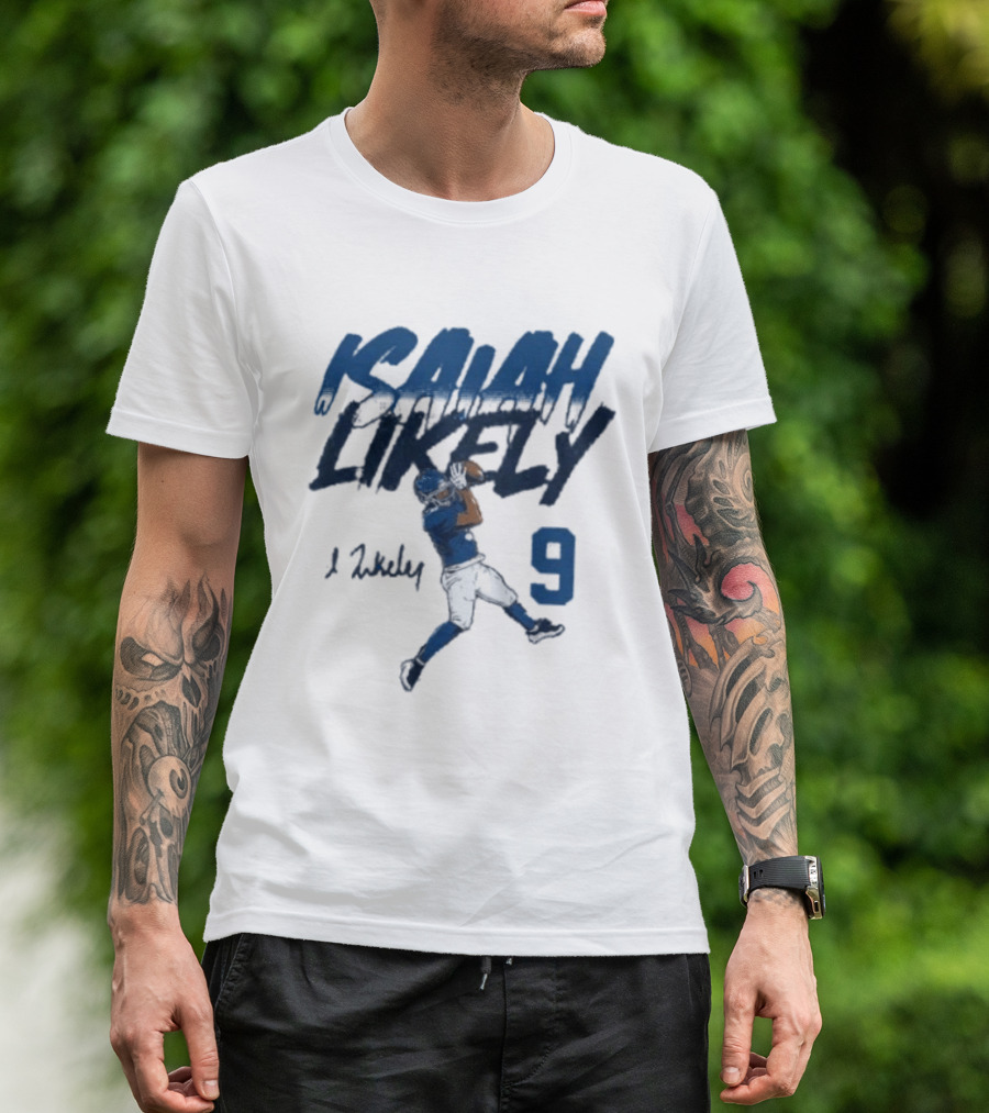 Isaiah Likely Catch Pose 9 New York Giants T-Shirt