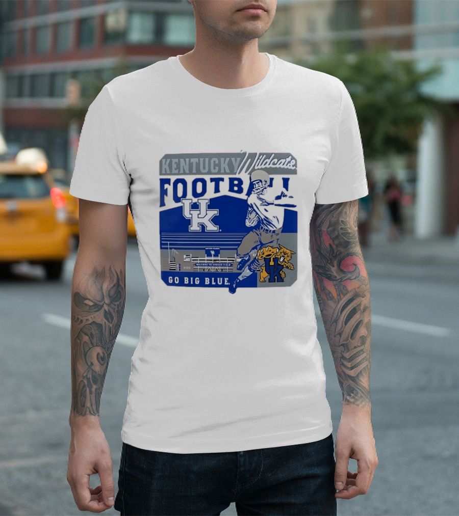 Kentucky Wildcats Football Go Big Blue Kroger Field UK Wildcats T-Shirt