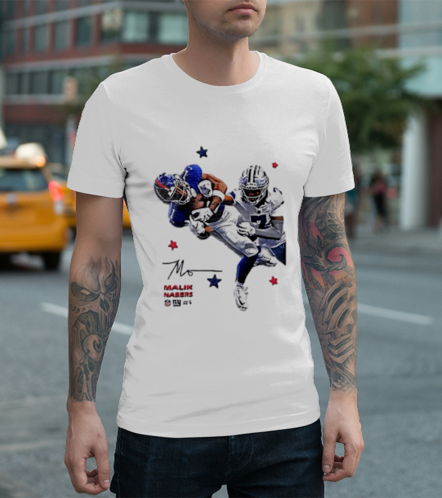 Malik Nabers New York Giants Cowboys Matchup Highlight T-Shirt