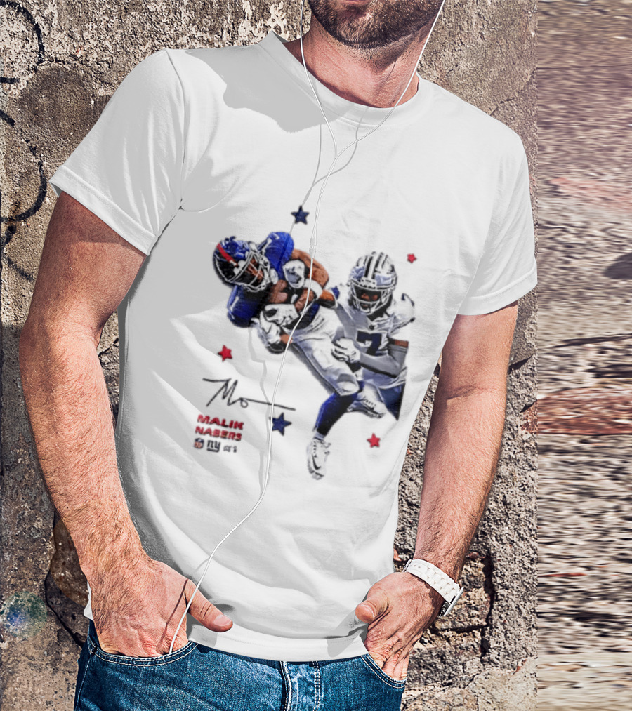 Malik Nabers New York Giants Cowboys Matchup Highlight T-Shirt
