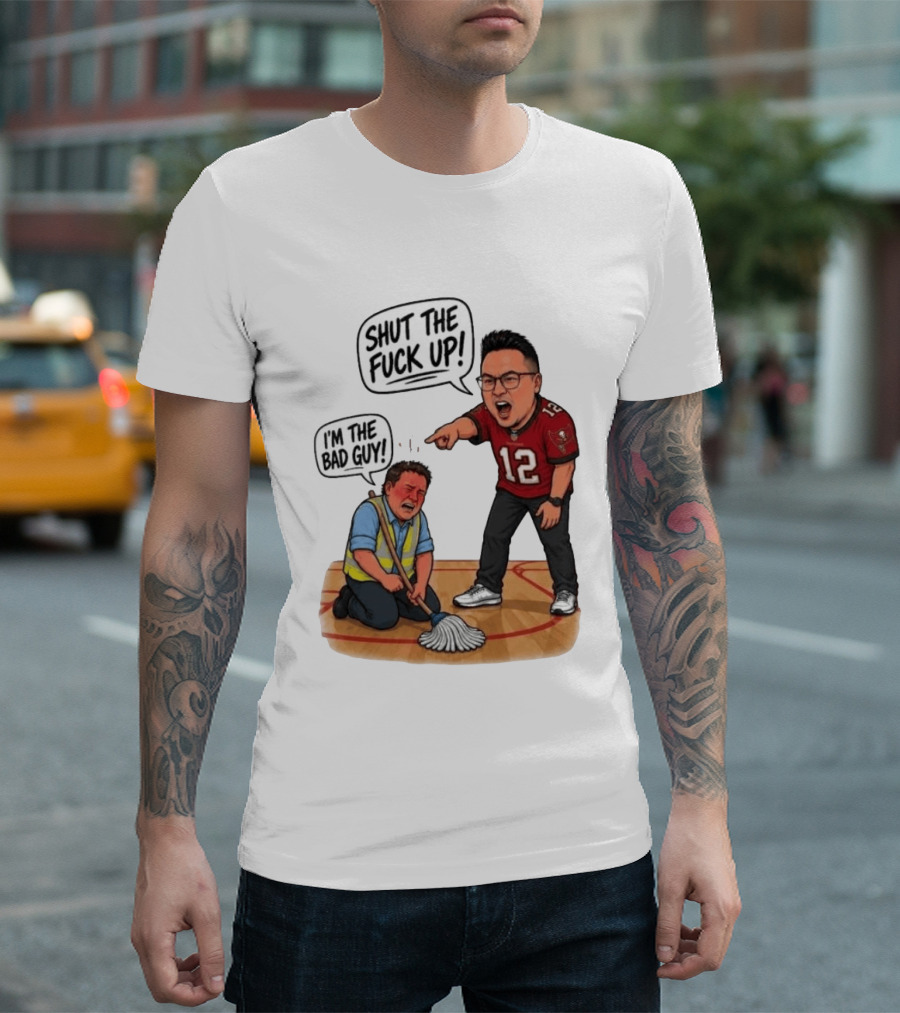Rico Bosco Shut The Fuck Up I'm The Bad Guy 12 Red Jersey T-Shirt