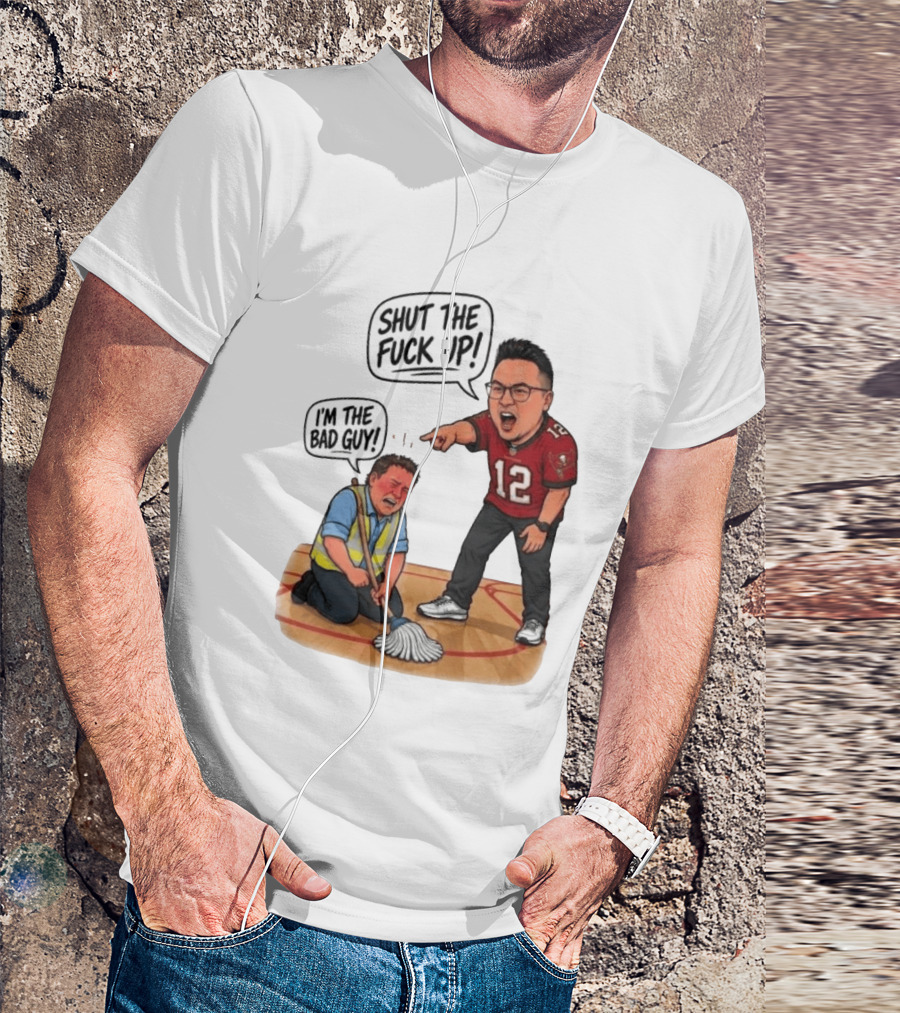 Rico Bosco Shut The Fuck Up I'm The Bad Guy 12 Red Jersey T-Shirt