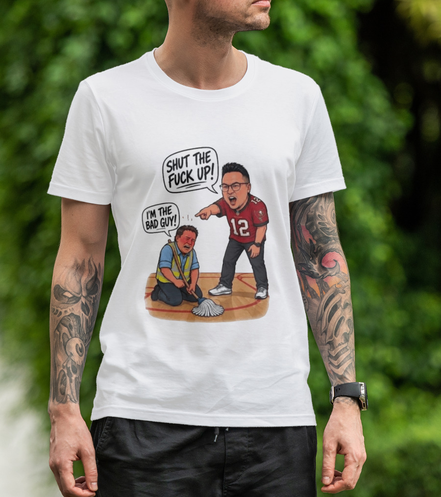 Rico Bosco Shut The Fuck Up I'm The Bad Guy 12 Red Jersey T-Shirt