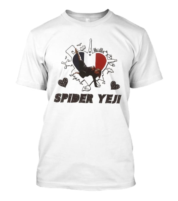 Spider Yeji France Heart Paris Travel ITZY T-Shirt