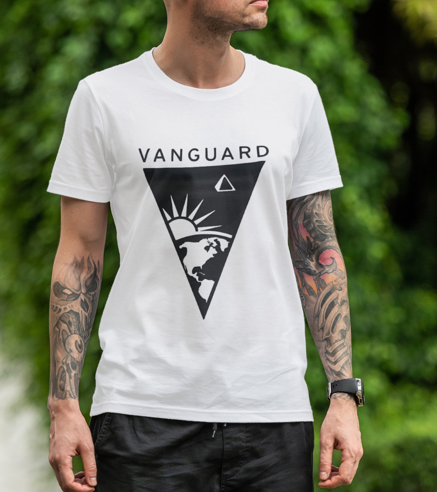 Vanguard Earth Sun Triangle Minimalist Earth Sun T-Shirt