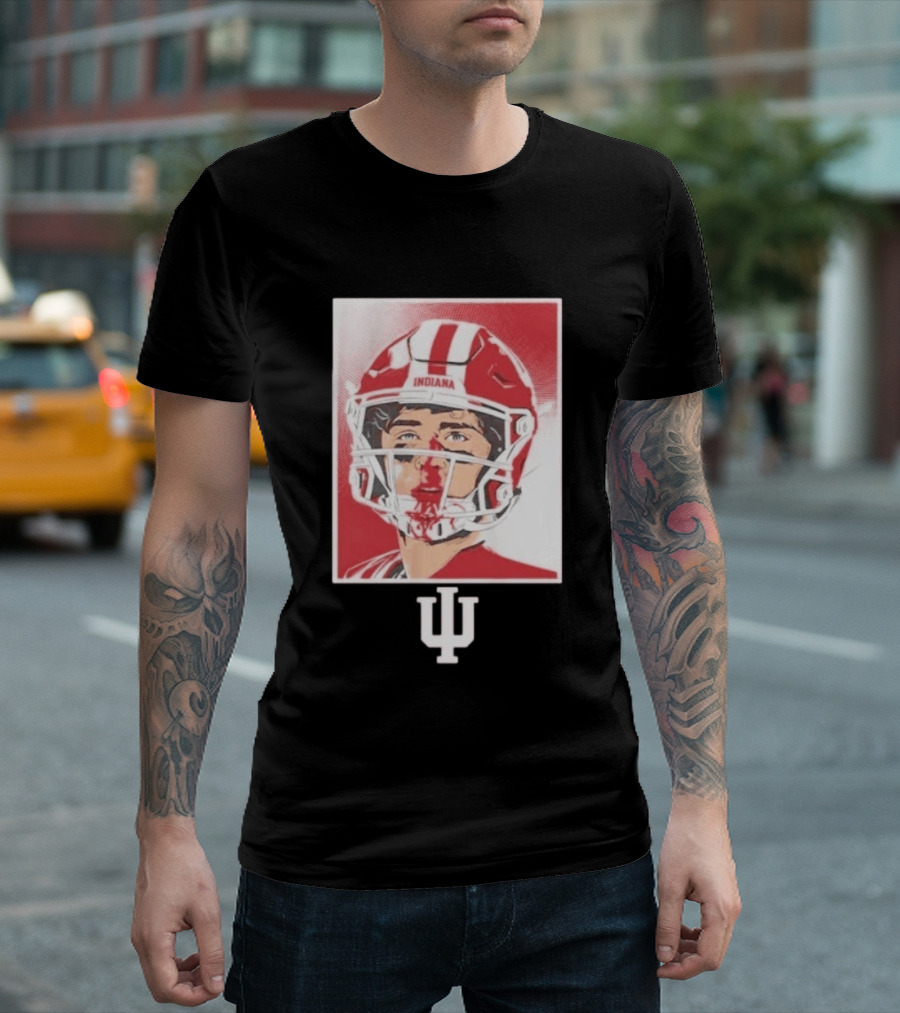 Josh Hoover Indiana Hoosiers Football Bloody Face T-Shirt