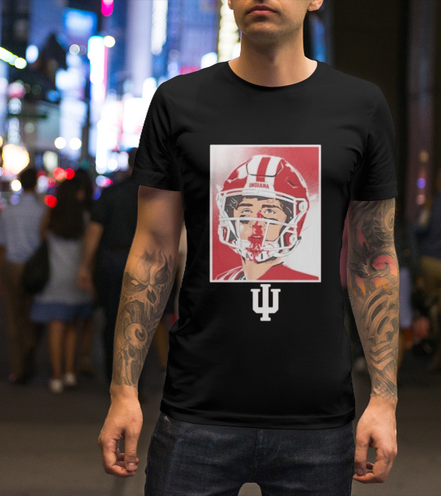 Josh Hoover Indiana Hoosiers Football Bloody Face T-Shirt
