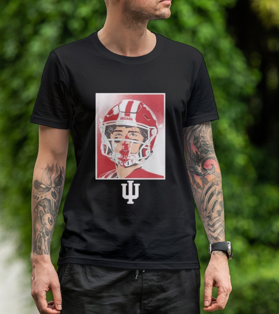 Josh Hoover Indiana Hoosiers Football Bloody Face T-Shirt