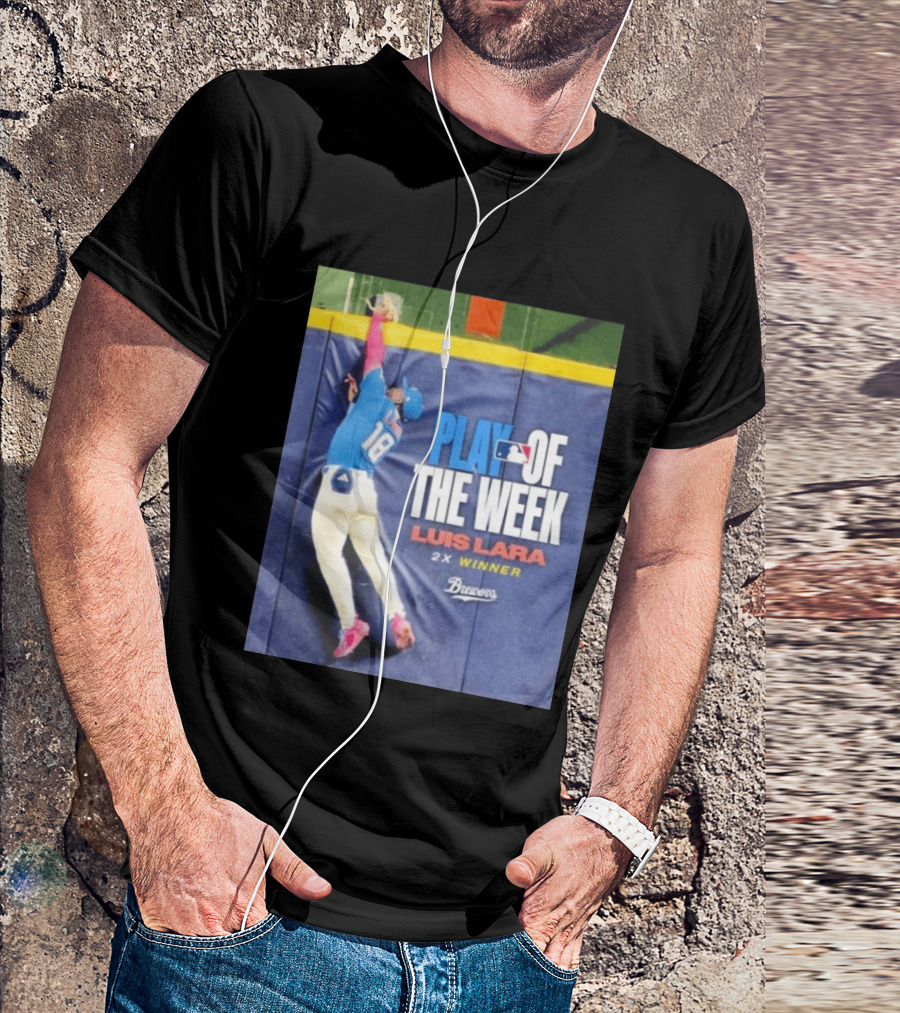 Luis Lara Play Of The Week 2x Winner Milwaukee Brewers T-Shirt