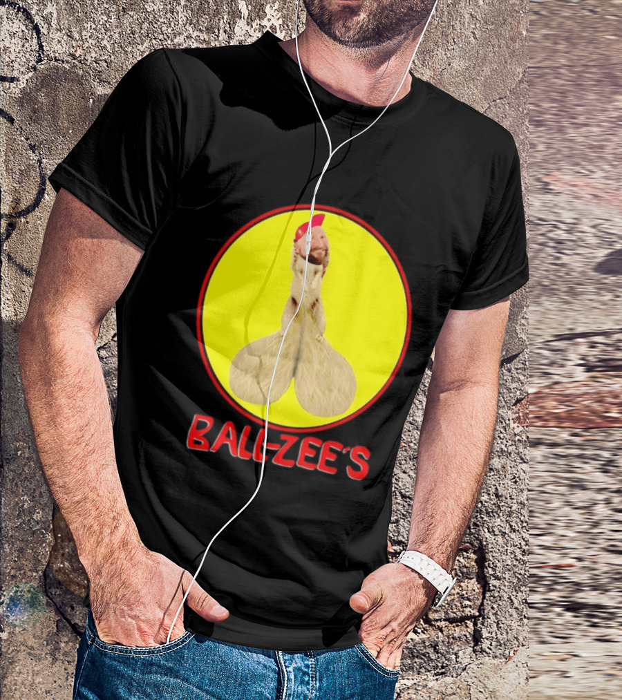 Ball Zee's Squirrel Meme Circle Red Cap T-Shirt