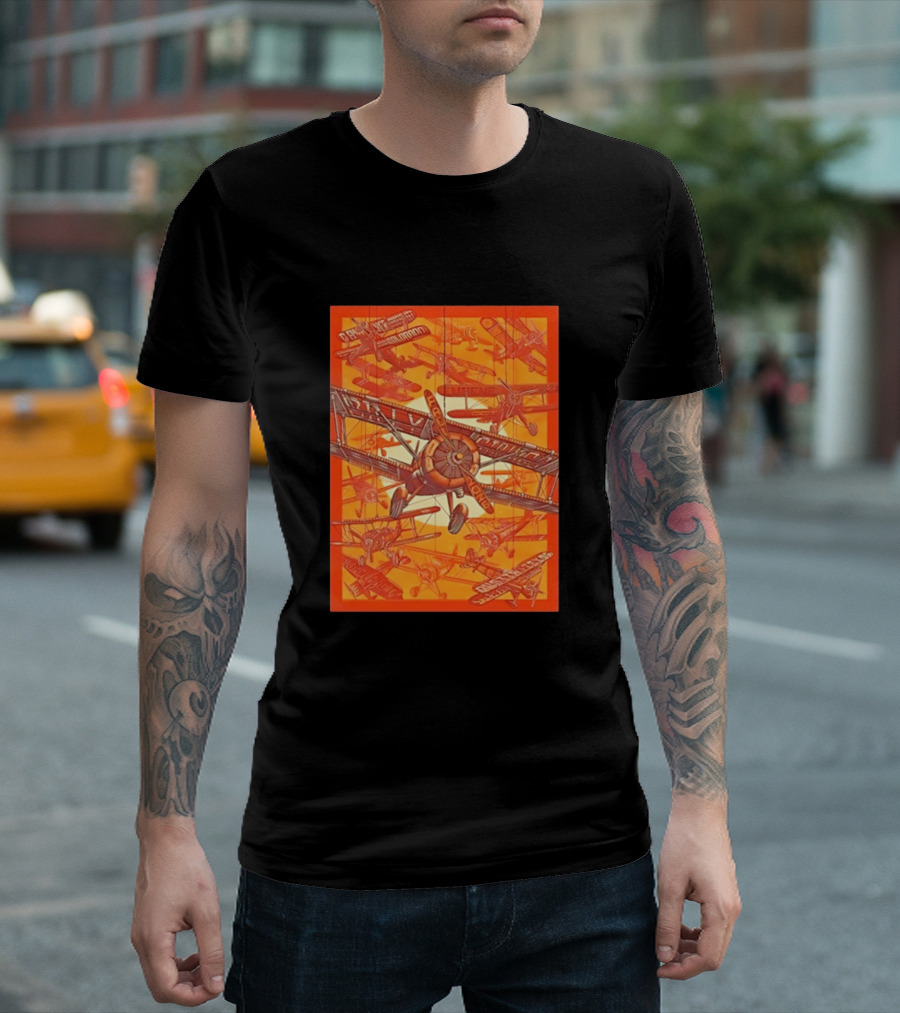 Biplane Airshow Eugene And Austin Adventure T-Shirt