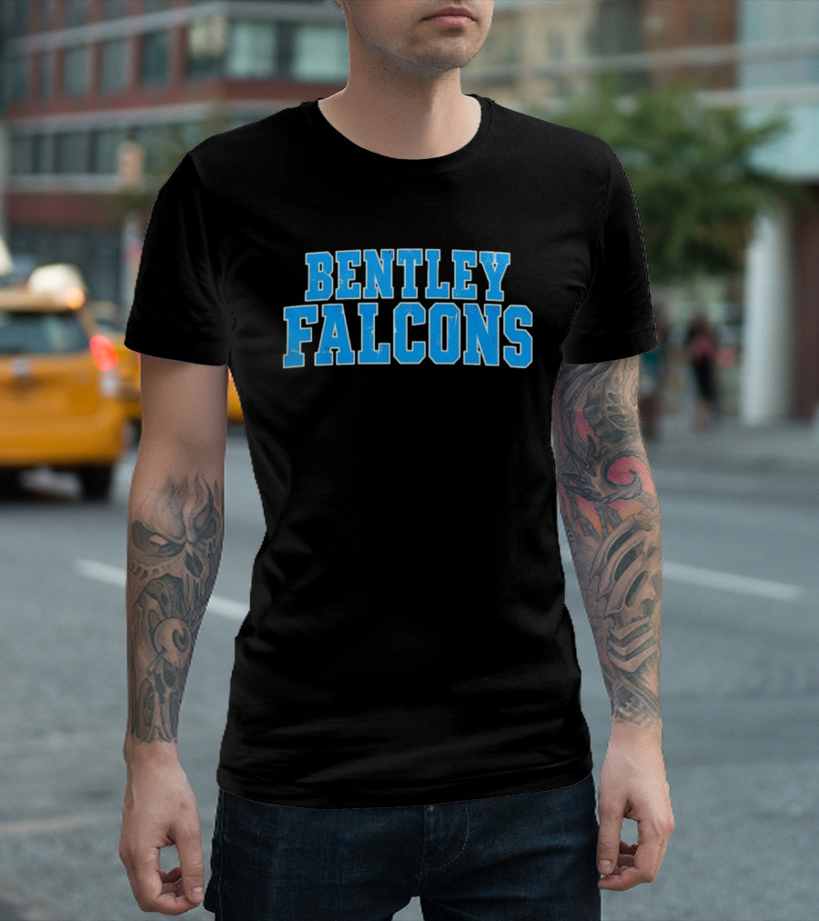 Bentley Falcons Distressed NCAA College Sports T-Shirt