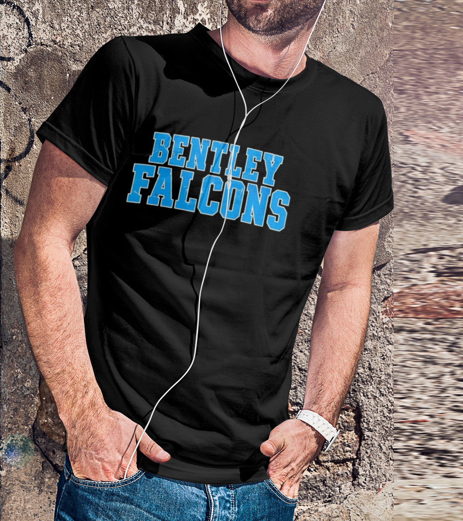 Bentley Falcons Distressed NCAA College Sports T-Shirt