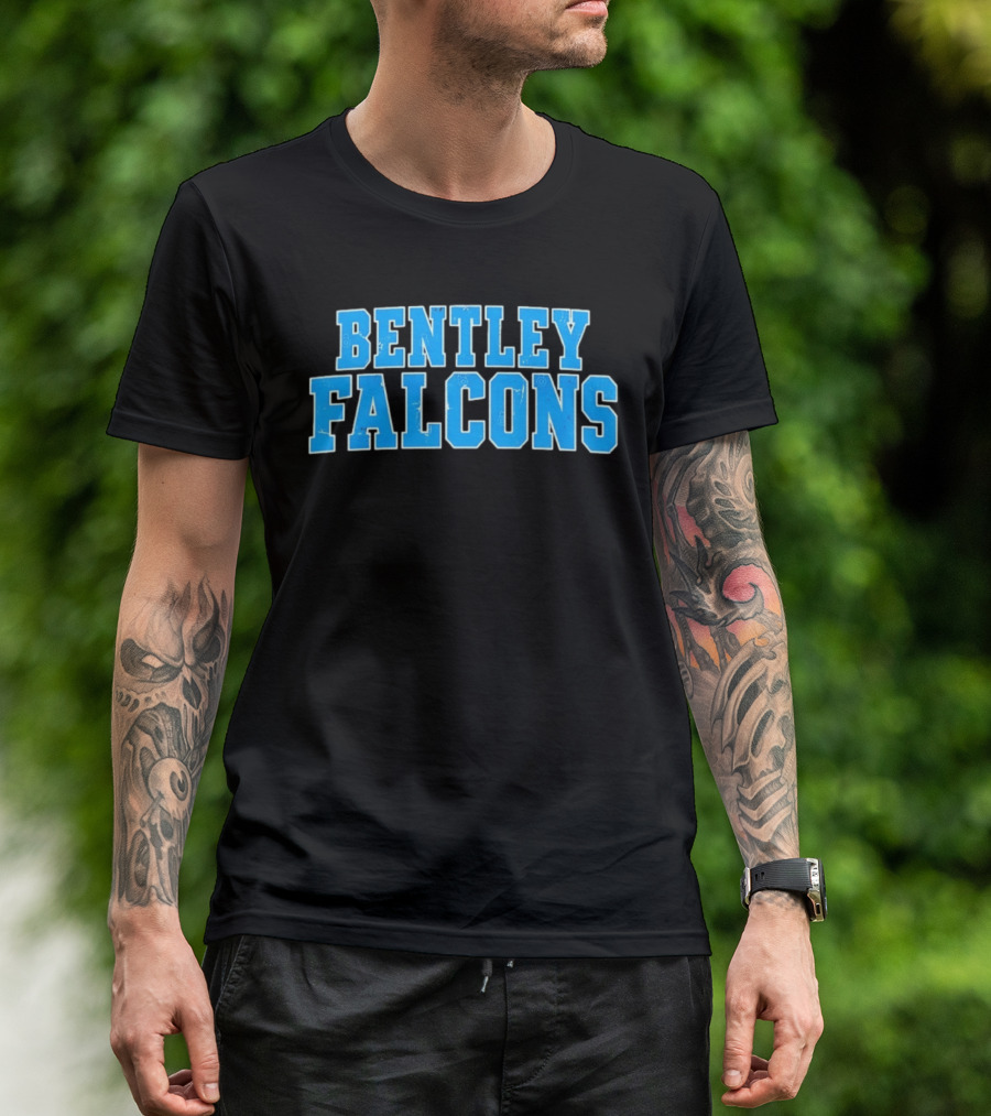 Bentley Falcons Distressed NCAA College Sports T-Shirt