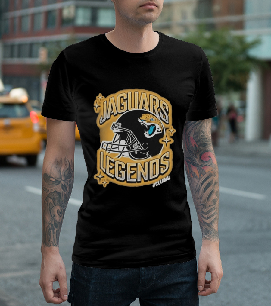 Jacksonville Jaguars Legends DUUUVAL Football Helmet T-Shirt