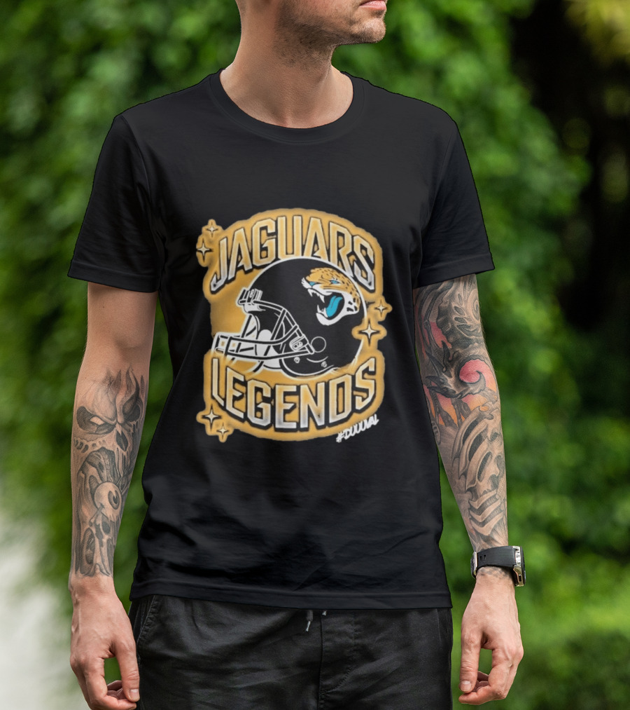 Jacksonville Jaguars Legends DUUUVAL Football Helmet T-Shirt