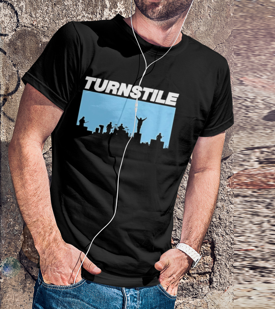Turnstile Band Skyline Performance Hardcore T-Shirt