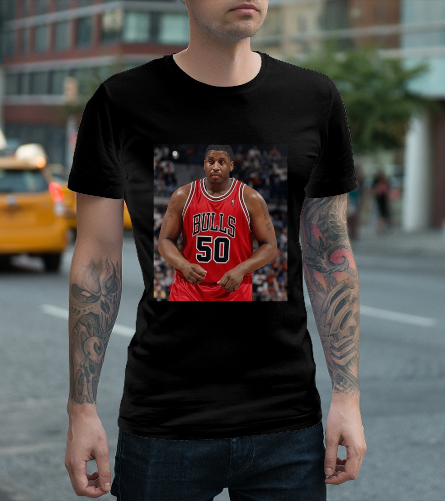 Bulls 50 Michael Sweetney Red Basketball Jersey T-Shirt