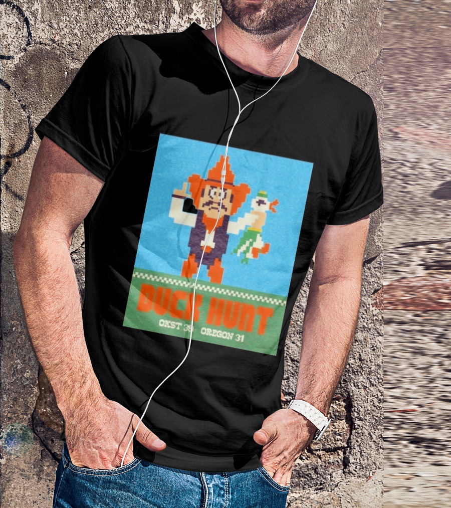 Oklahoma State Cowboys Duck Hunt OKST 39 Oregon 31 T-Shirt