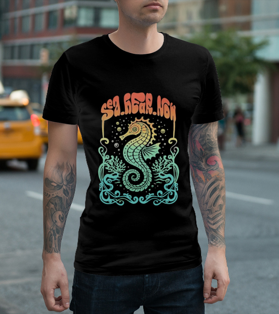 Sea Hear Now Seahorse 2026 Lineup Psychedelic Festival T-Shirt