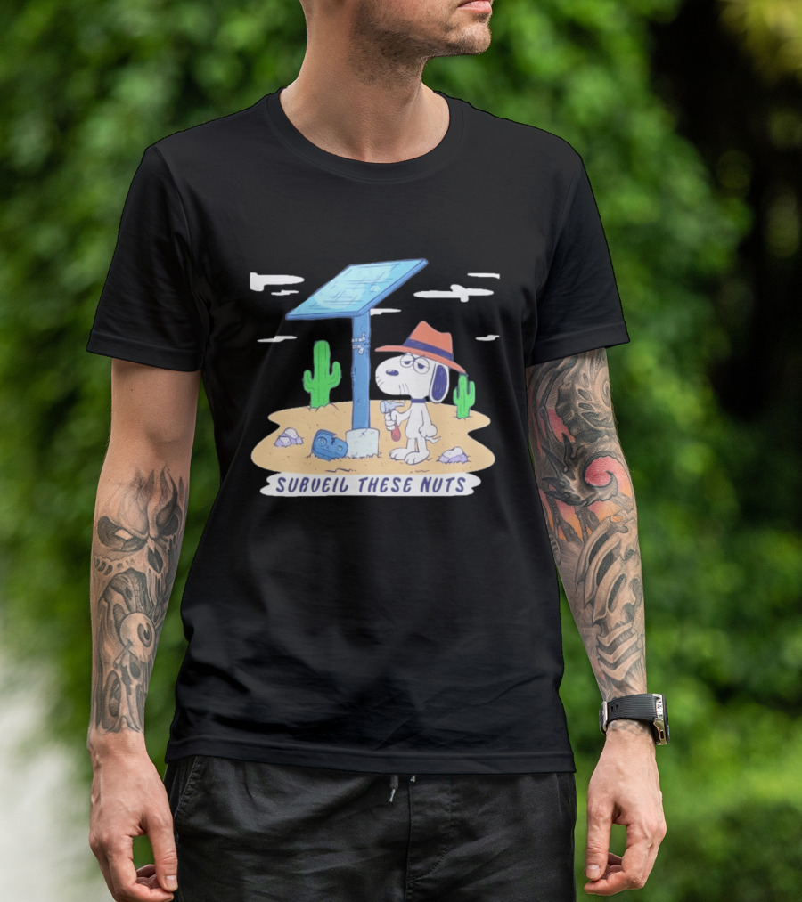 Spike Peanuts Subueil These Nuts Snoopy Desert Solar Panel T-Shirt