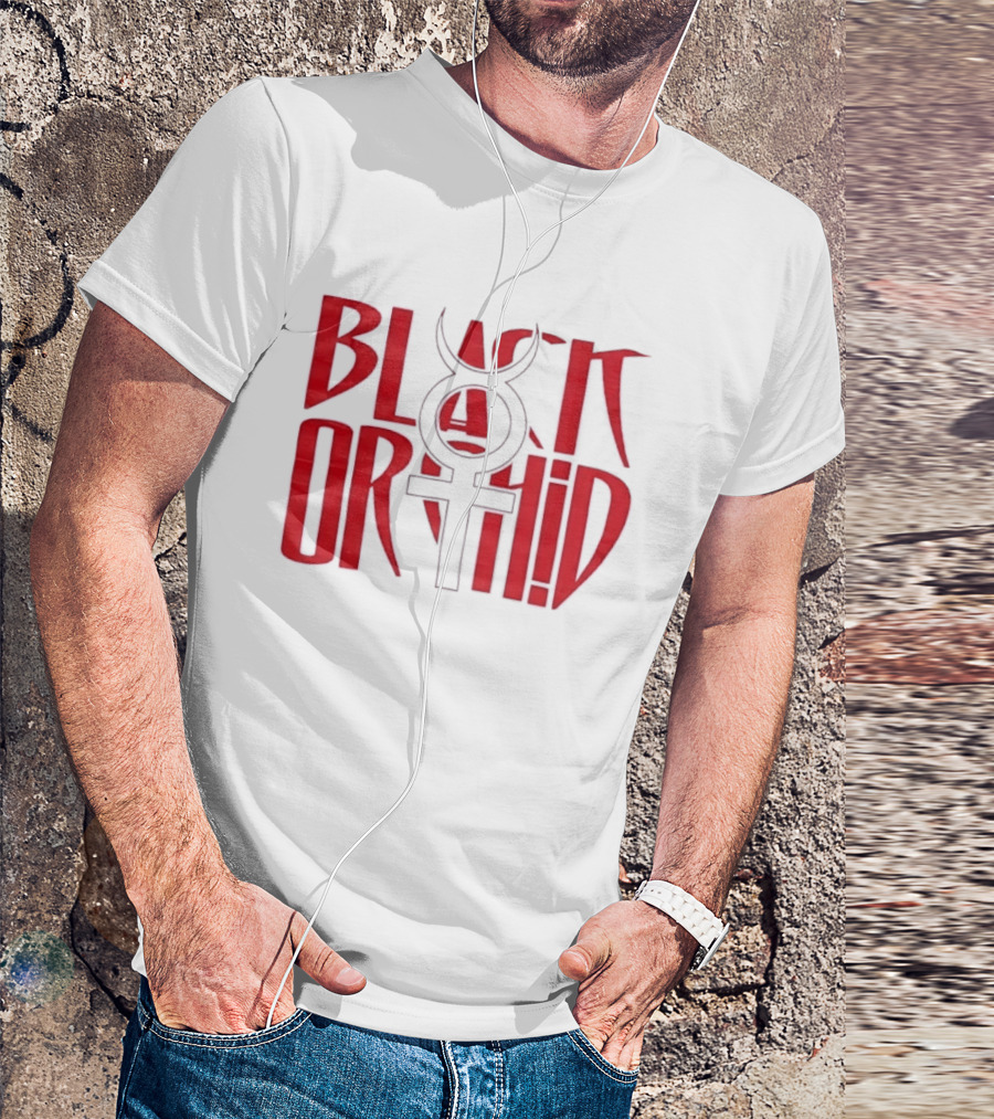 Black Orchid Venus Symbol Red T-Shirt