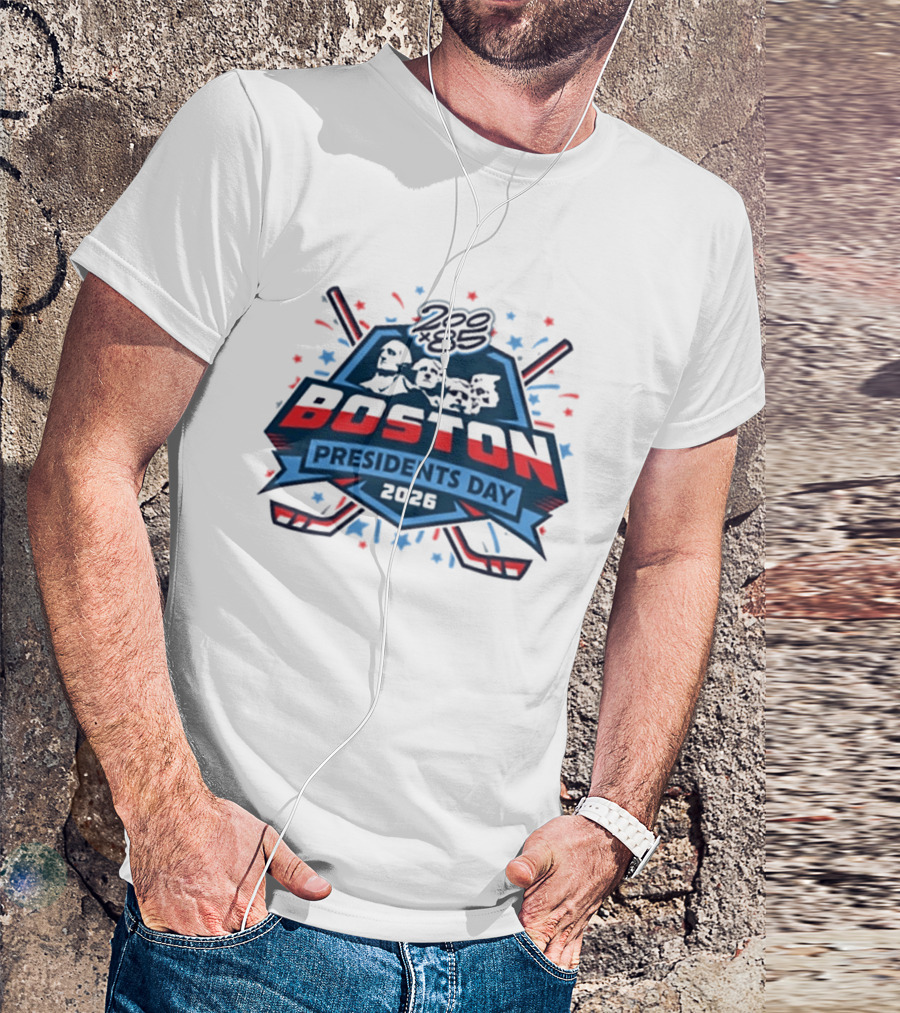 Boston Presidents Day 2026 200×85 Tournament Series T-Shirt