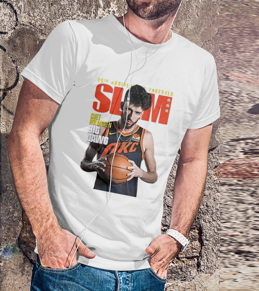 Chet Holmgren SLAM Magazine 30th Anniversary OKC Big Dawg Cover T-Shirt