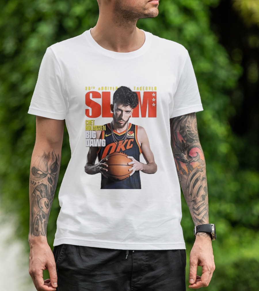 Chet Holmgren SLAM Magazine 30th Anniversary OKC Big Dawg Cover T-Shirt