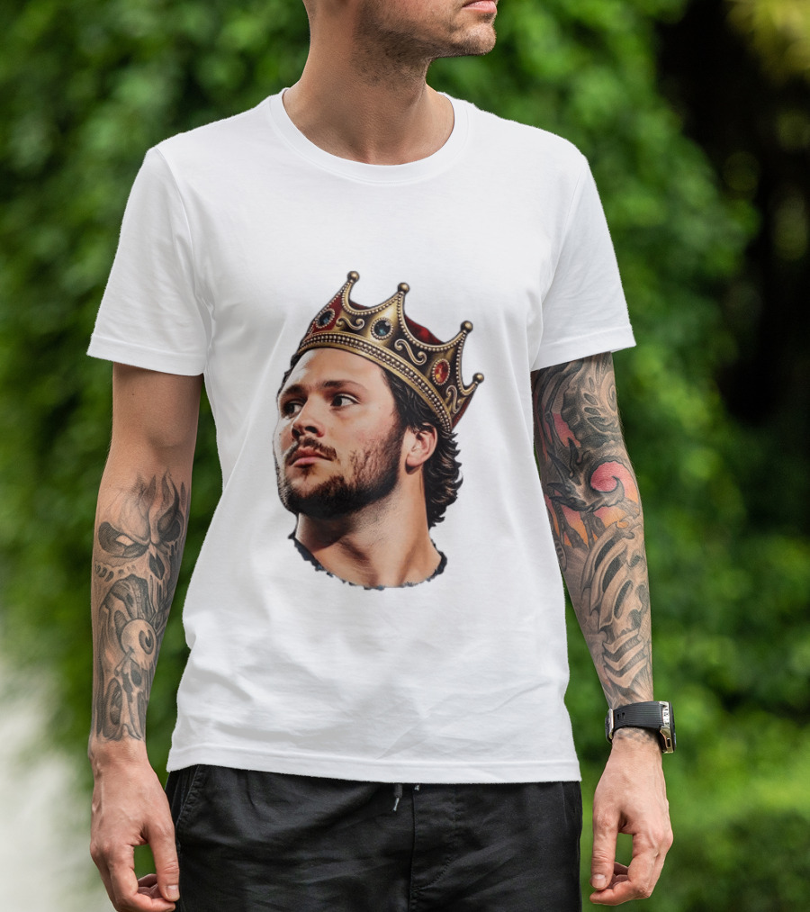 Josh Allen Buffalo Bills King Crown Football T-Shirt