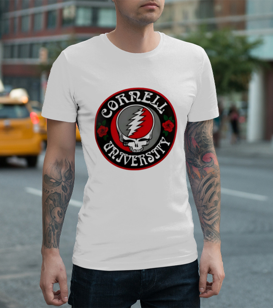 Cornell University Grateful Dead Steal Your Face Roses 2026 T-Shirt