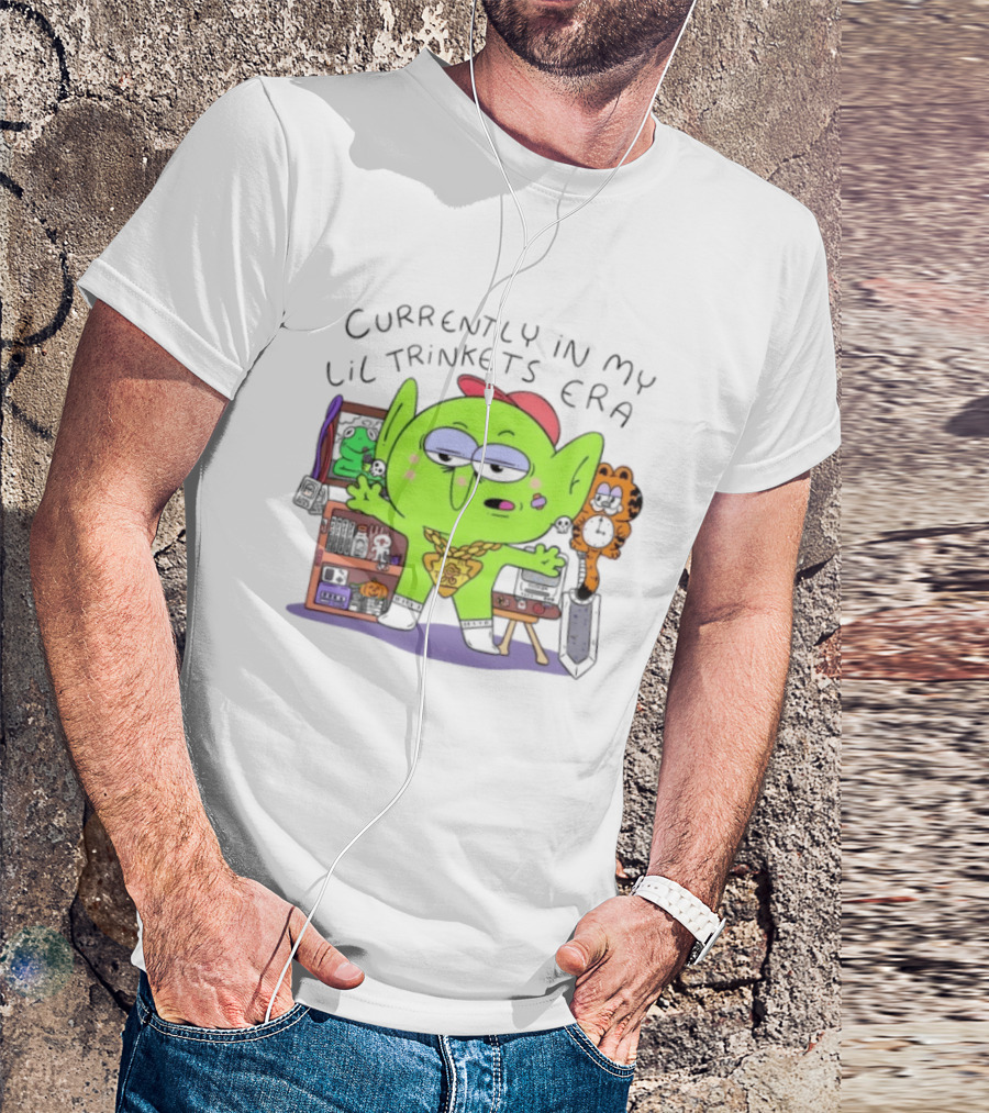 Currently In My Lil Trinkets Era Green Goblin Collectibles Fantasy Fun T-Shirt